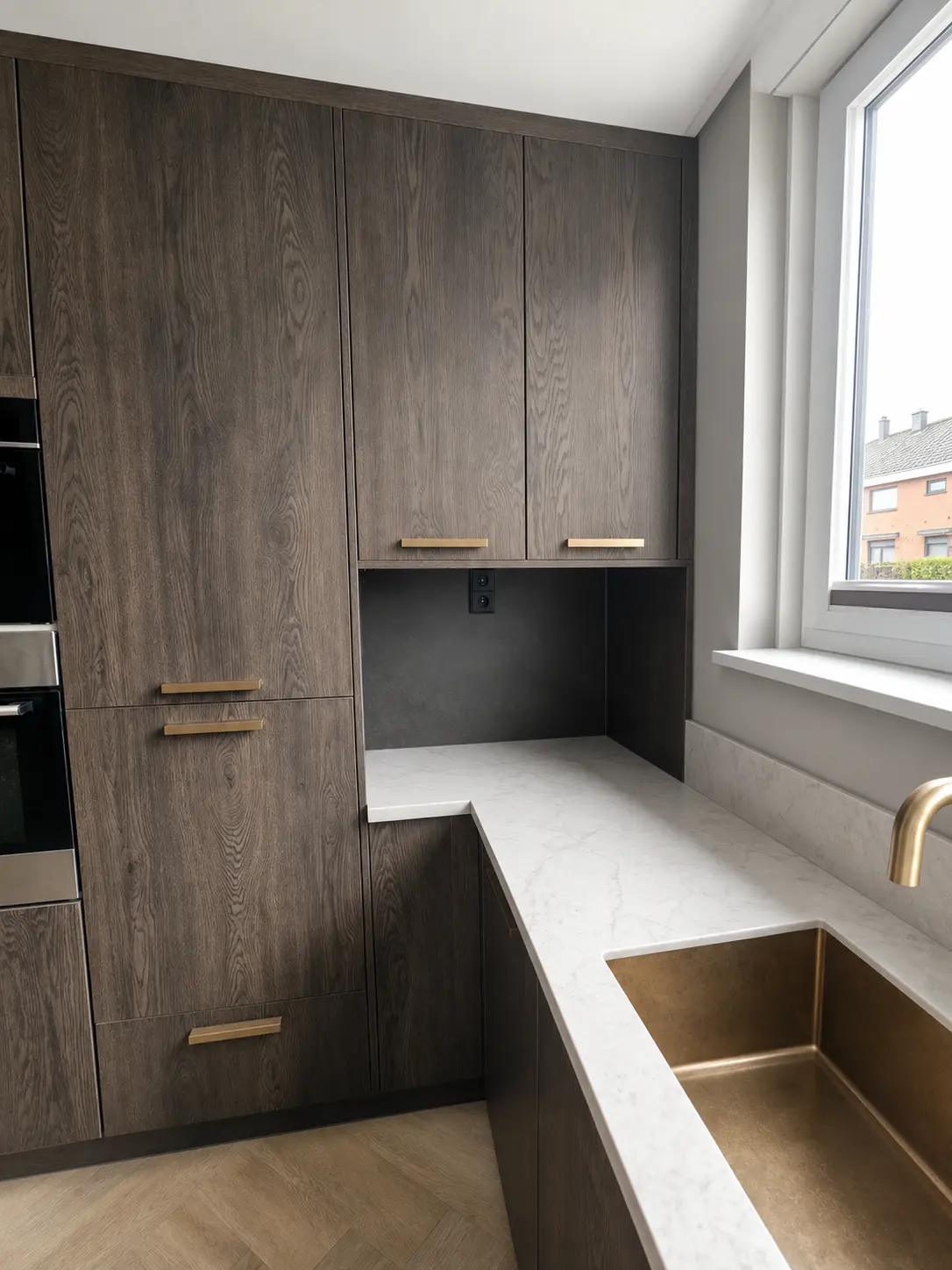 Maatwerk koffiehoek in premium keuken